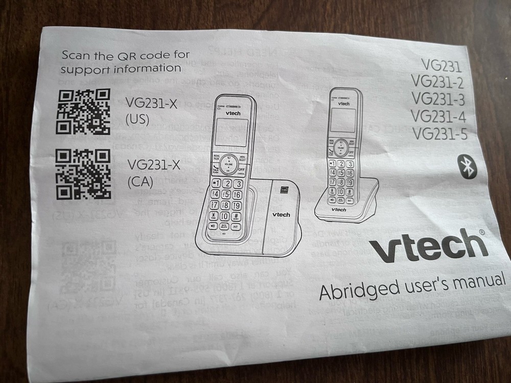 VTech VG231-3 Cordless Phone 3 Handset