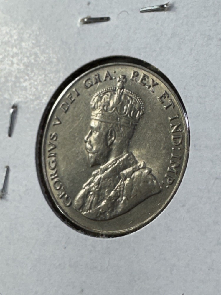 1929 Canada 5 Cents Cleaned