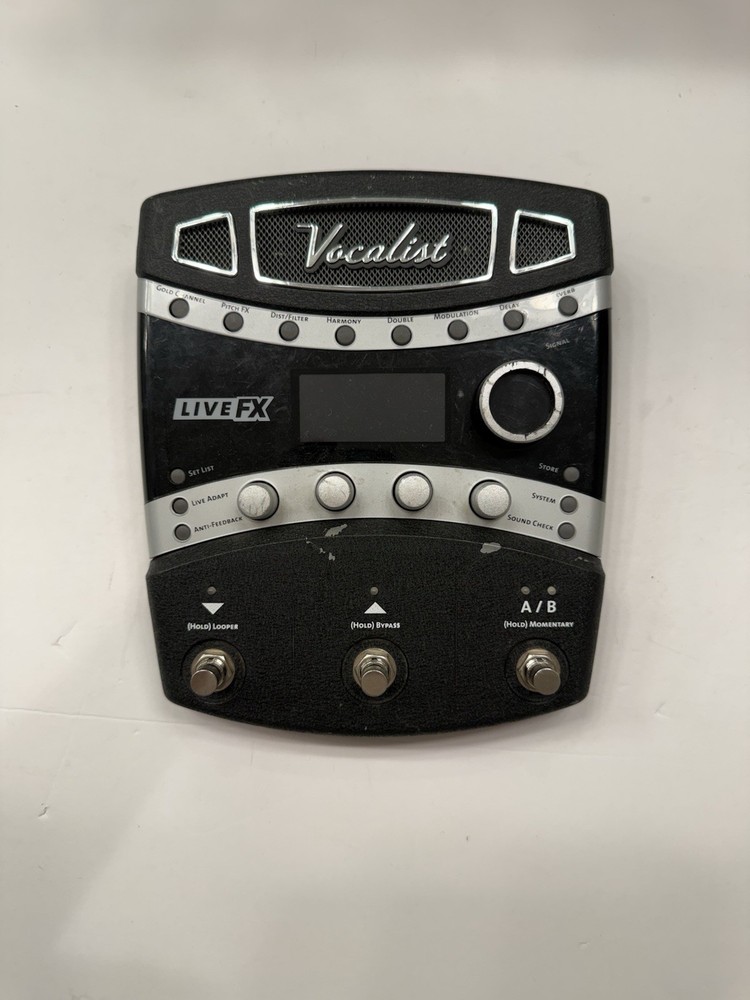 Digitech VLFX Vocalist Live FX Vocal Multi Effects Processor Pedal + PSU