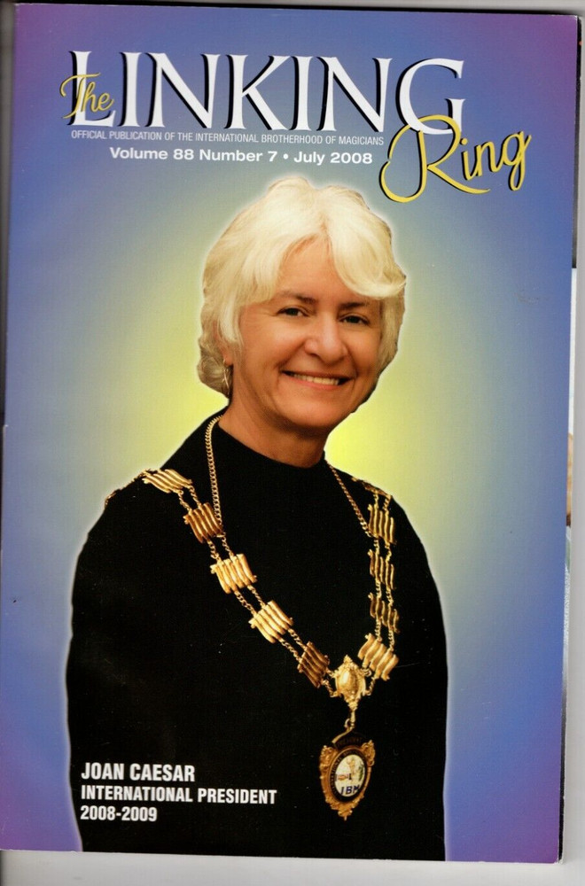 The Linking Ring Magic Magicians Magazine 2008 July Joan Caesar