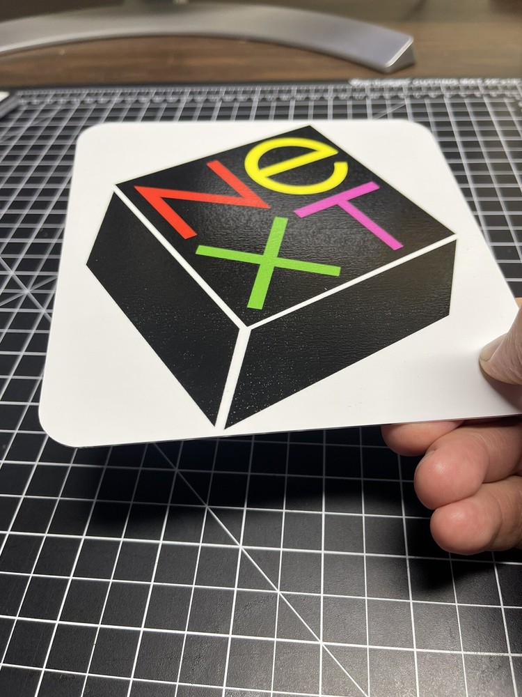 Next Computer Aluminum sign Next Logo Steve Jobs