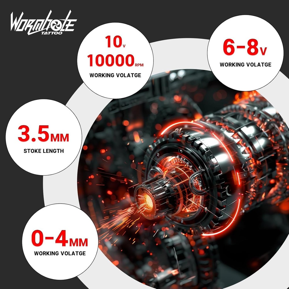 Aluminum Alloy Tattoo Machine Kit for Beginner