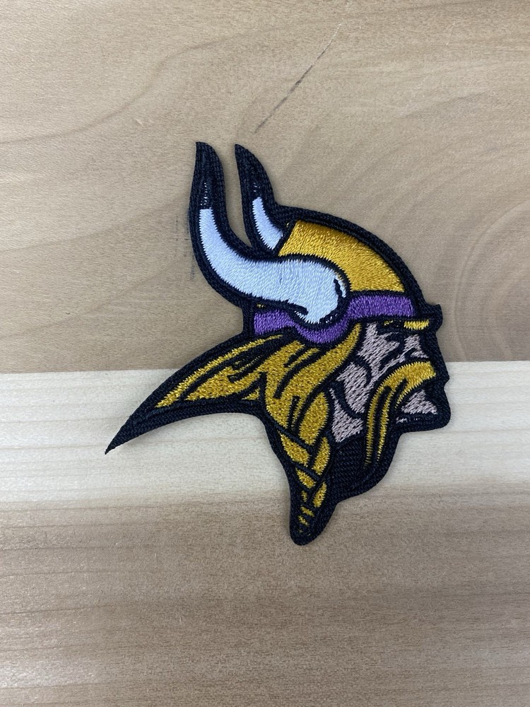 Minnesota Vikings Embroidered Iron On Patch 3”x2.5”