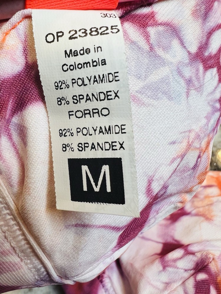 Maaji Elle Lollipop Bikini Top Size Medium Pink Multicolor