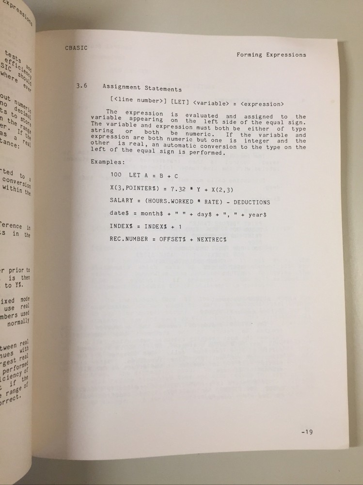 Vintage 1980 Compiler Systems CBASIC A Reference Manual Version 2