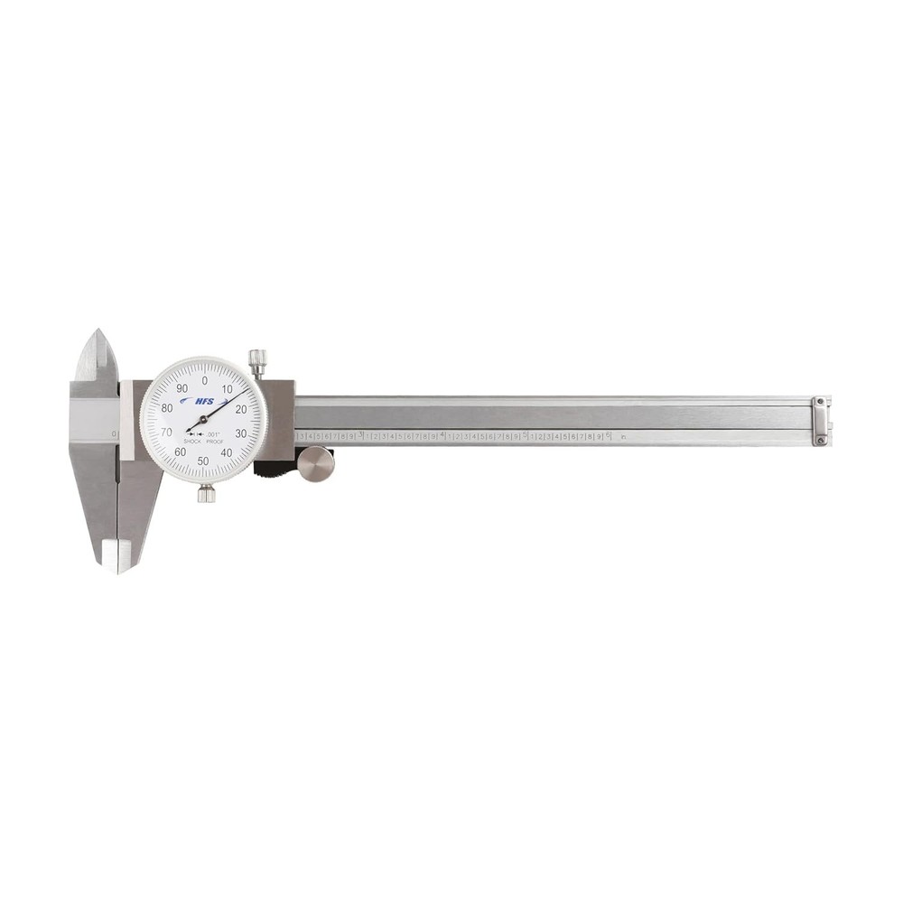 Reliable 0-6" Dial Caliper - 4-Way Measurement & Advanced Shock Proof Design