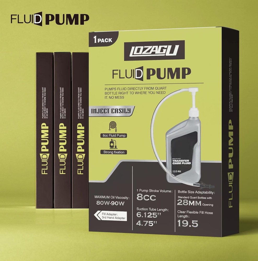 Fluid Pump for Standard Quart Bottles - 8cc Per Stroke, Transmission...
