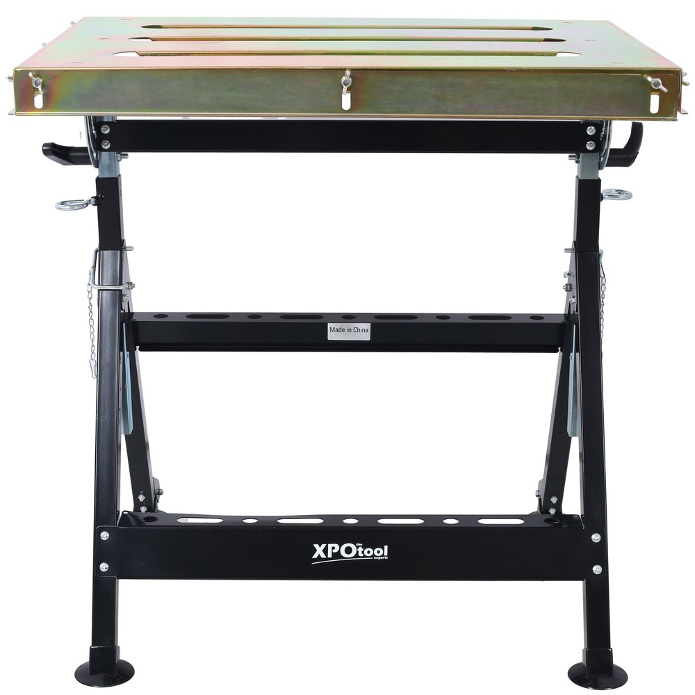 30"x20" Welding Table on Wheels, 400lb Capacity, Folding & Adjustable Bench