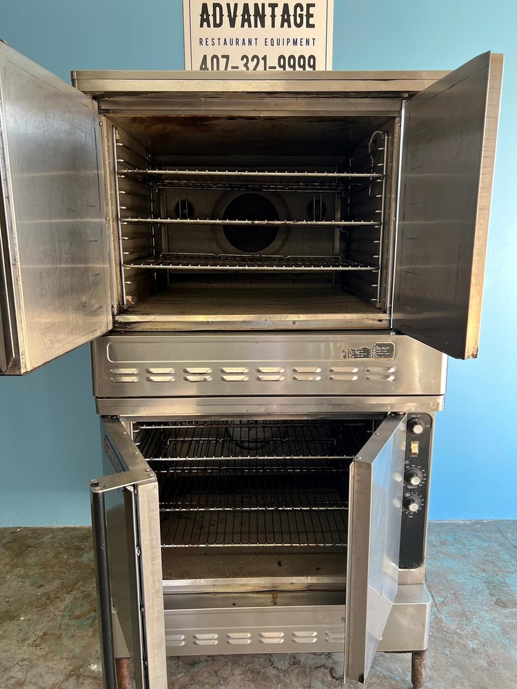 Blodgett DFG-100 Solid Door Double Stack Gas Convection Oven - Preowned -