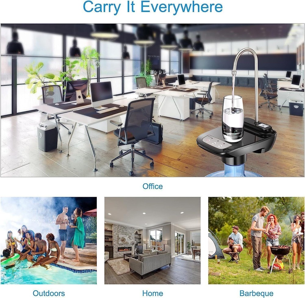 5 Gallon Water Bottle Switch Pump Electric Automatic Universal Dispenser USB US