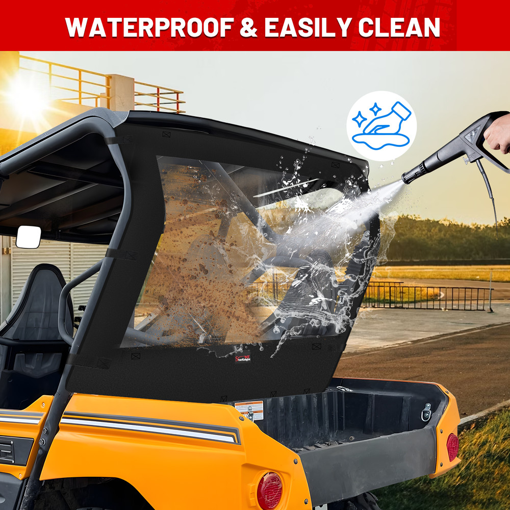 For 2013-2025 KAWASAKI TERYX4 800 Dustproof UTV Soft Back Windshield Dust Panel