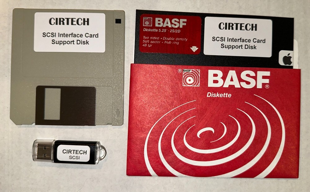 CIRTECH Apple II series SCSI Interface - NEW, works with 4 OS's - Updated!