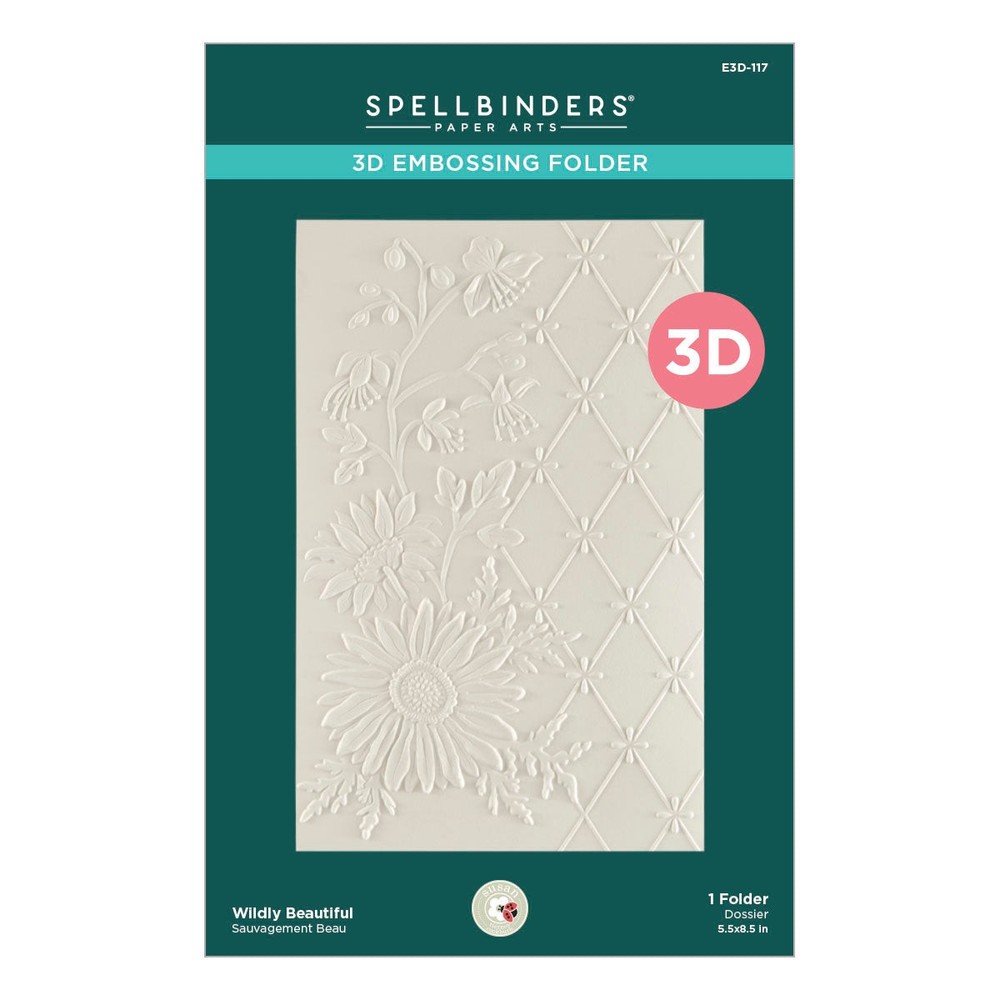 Spellbinders 3D Embossing Folder - Wildly Beautiful, E3D-117