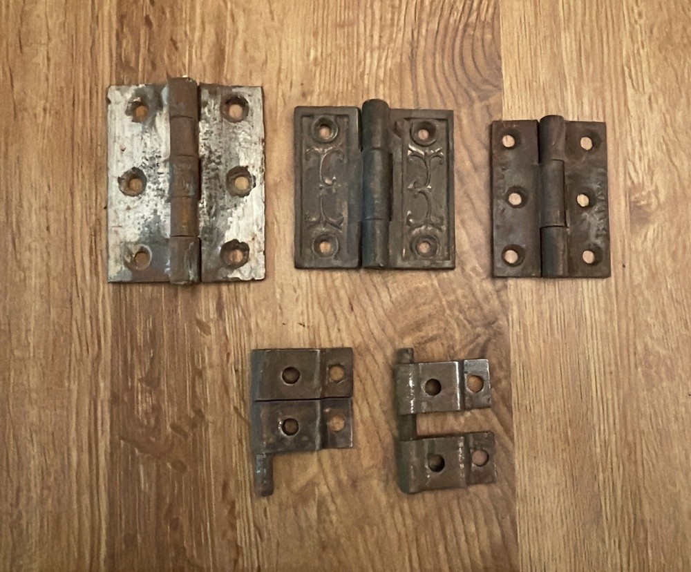 5 Vintage Door Hinges