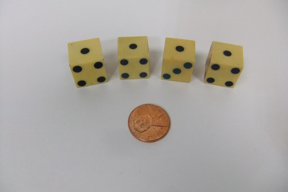 Grained Celluloid Cheaters Illegal Casino Dice