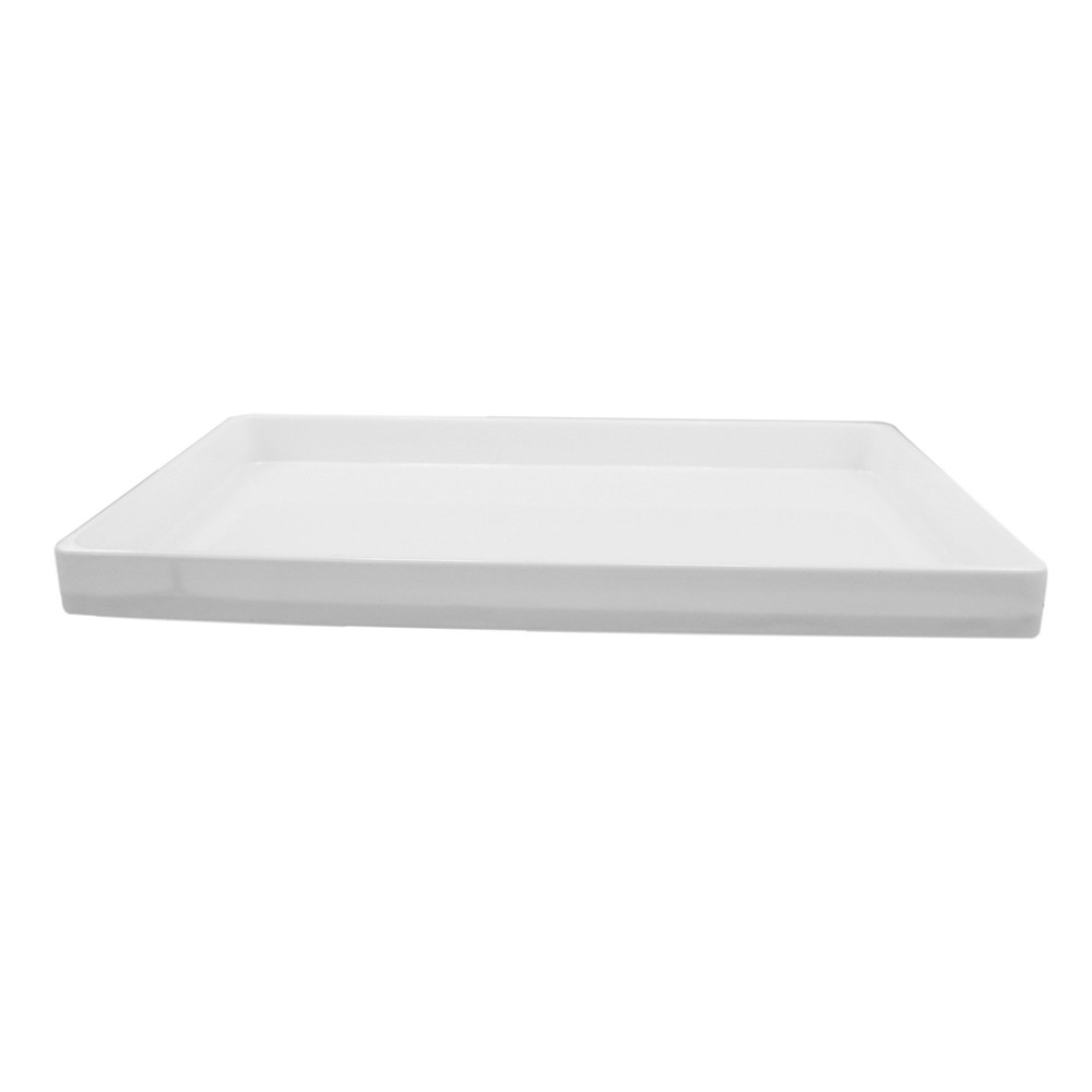 Heavy Duty Jet-Stone White or Black Stackable Plastic Compartment Tray