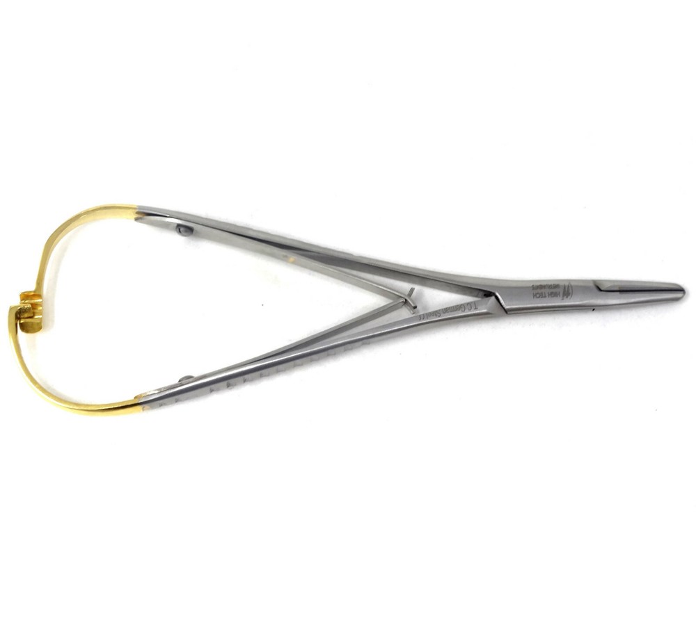 T/C O.R PREMIUM GRADE MATHIEU NEEDLE HOLDER 5" WITH TUNGSTEN CARBIDE INSERTS