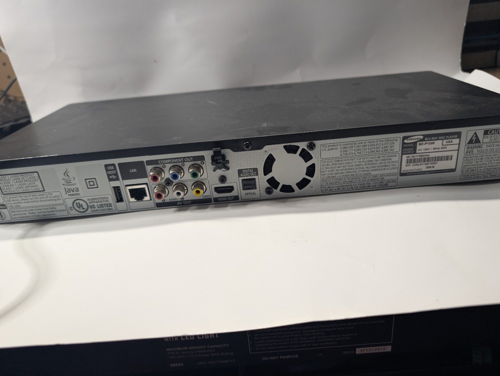 Samsung BD-P1590 Blu Ray Player, Player Only