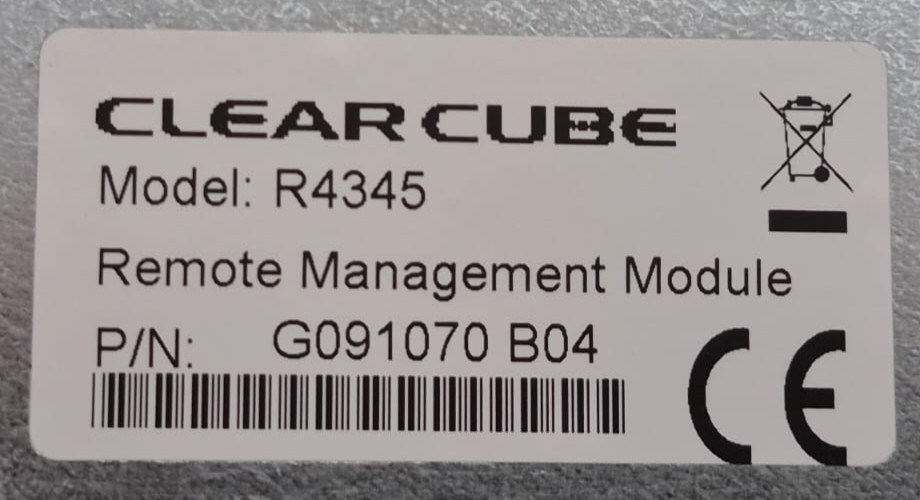ClearCube G091070-B04 R4345 Remote Management Module - Module Only