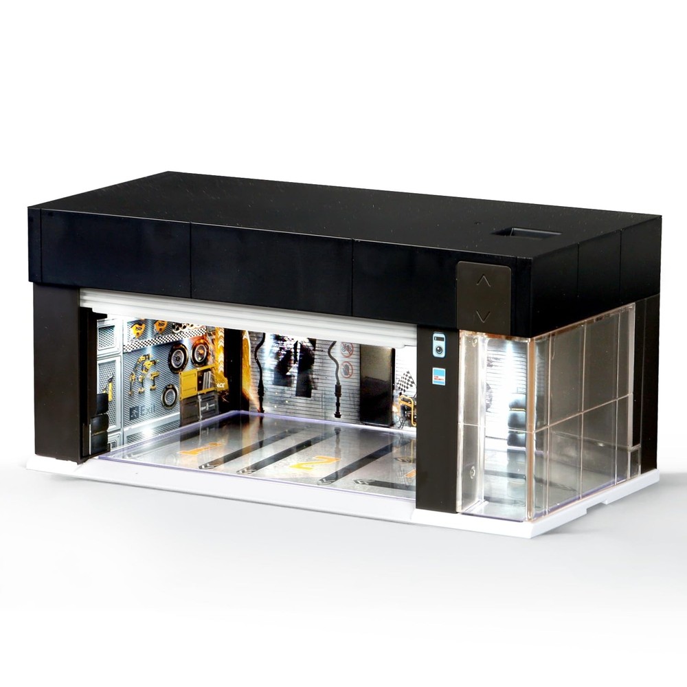 1/64 Scale Diecast Display Case for Hot Wheel Storage with LED Lights, Stacka...