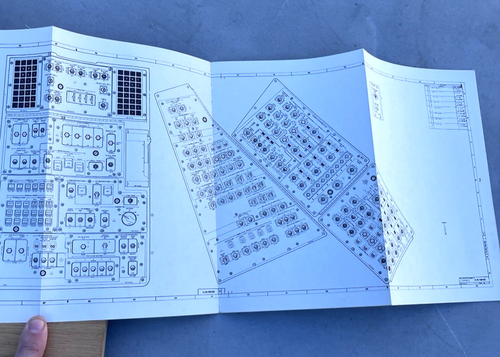 2 NASA Space Shuttle Orbiter Display & Control Panel Spacecraft Space Blueprint