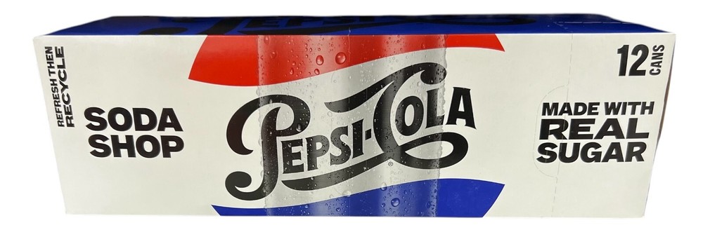 Pepsi Cola Throwback 12 pack Made with Real Sugar