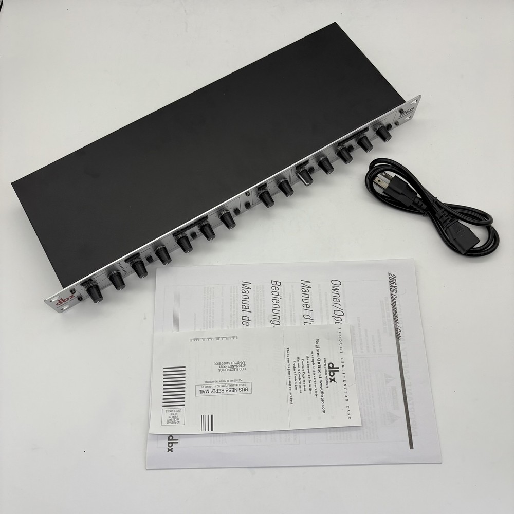 dbx 266xs Dual Channel Compressor Gate Dynamics Processor w/ Side Chain Insert