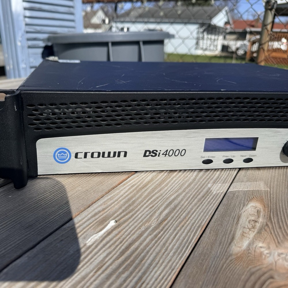 Crown DSi4000 2-Channel Power Amplifier Untested Sold As Is ￼ Powers On