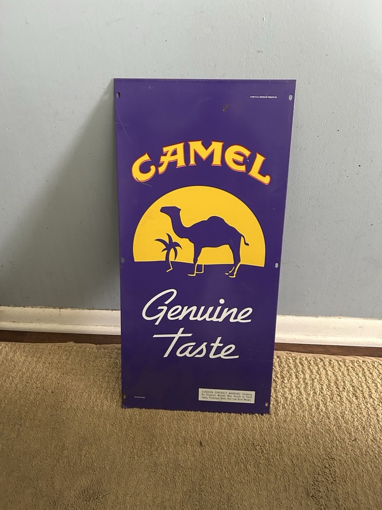 Camel Cigarettes Display Rack Metal Sign