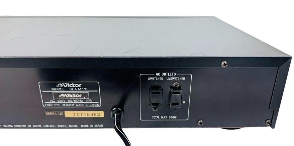 Victor SEA-M770 Graphic Equalizer Spectrum Analyzer Audio Component Tested