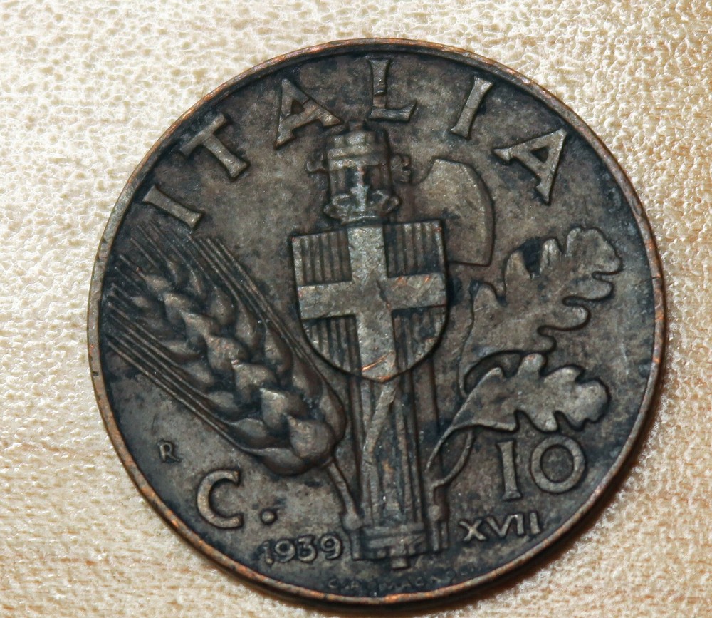 1939 Italy 10 Centesimi