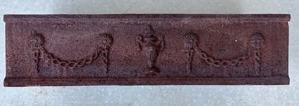 French Louis Seize Cast Iron Rectangular Planter, 19th Century