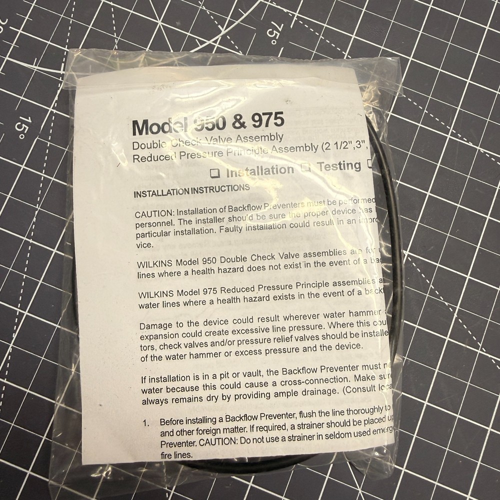 Wilkins 4" 950/975 Brass Seat Kit