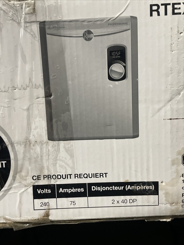 Rheem RTEX-18 Tankless Electric Water Heater 18KW