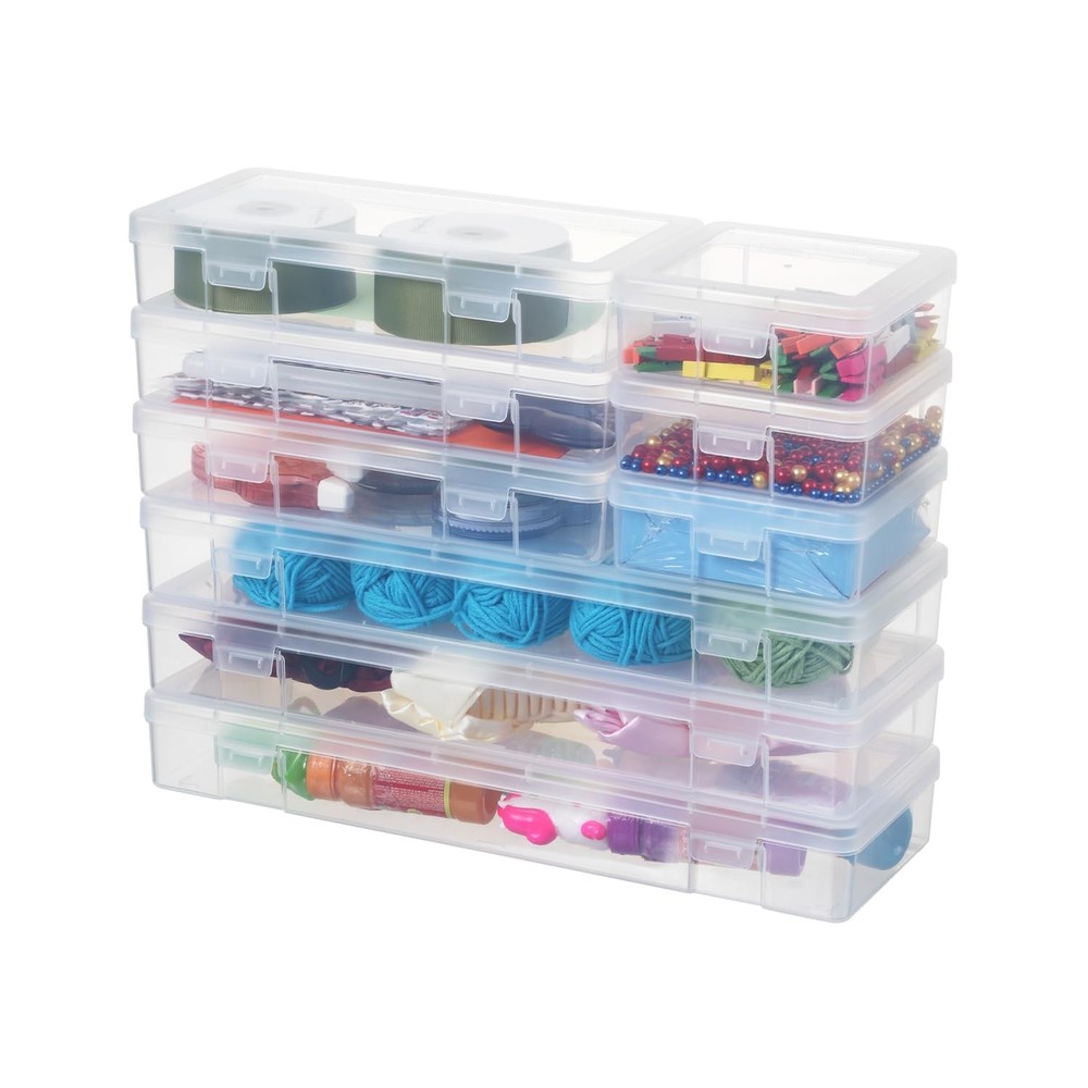 novelinks Stackable Small, Medium, Large, 3 Small + 3 Medium + 3 Large -Clear