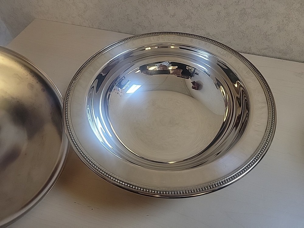 Oneida Silver Plated 3 Footed Bowl w/Lid