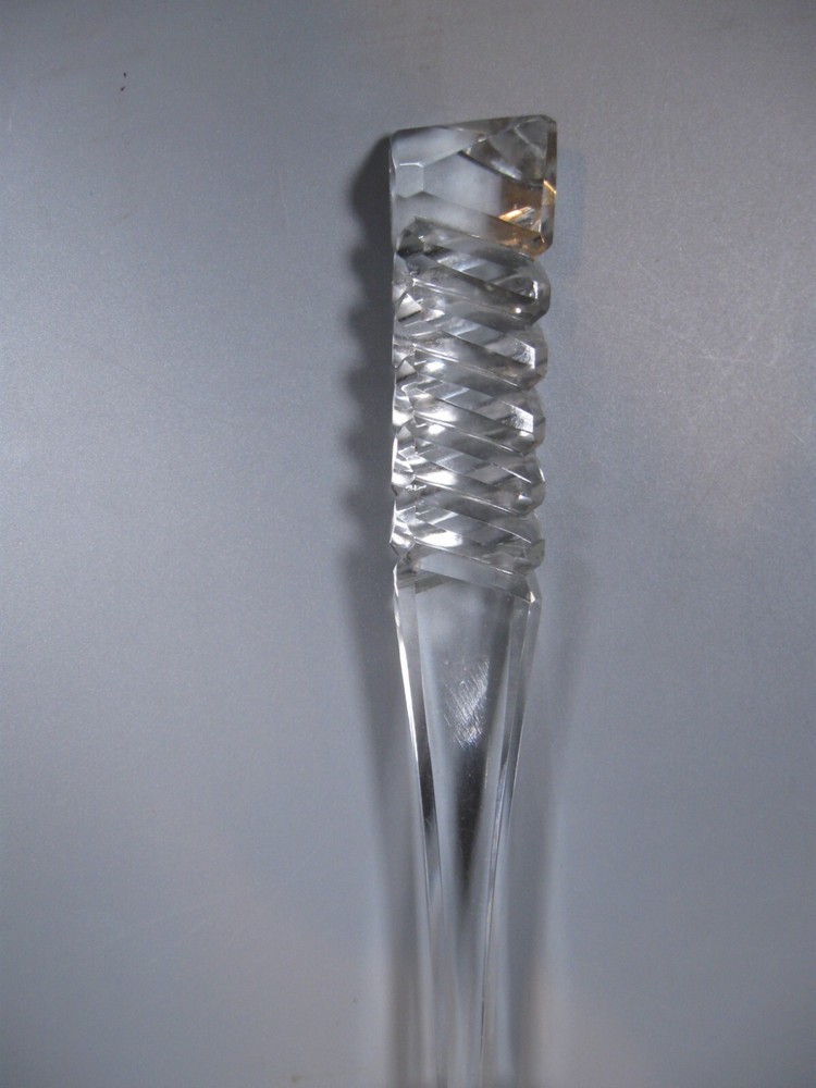 Vintage Glass Serving Spoon