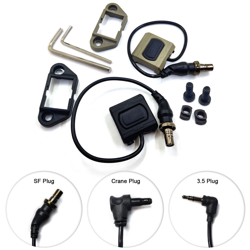 Tactical remote control pressure switch flashlight switch button M300 M600series