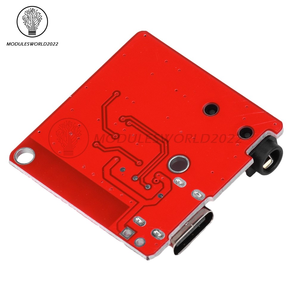 5pcs 3.7-5V Type-c Mini Bluetooth Audio Decoder Board MP3 Audio Receiver Module