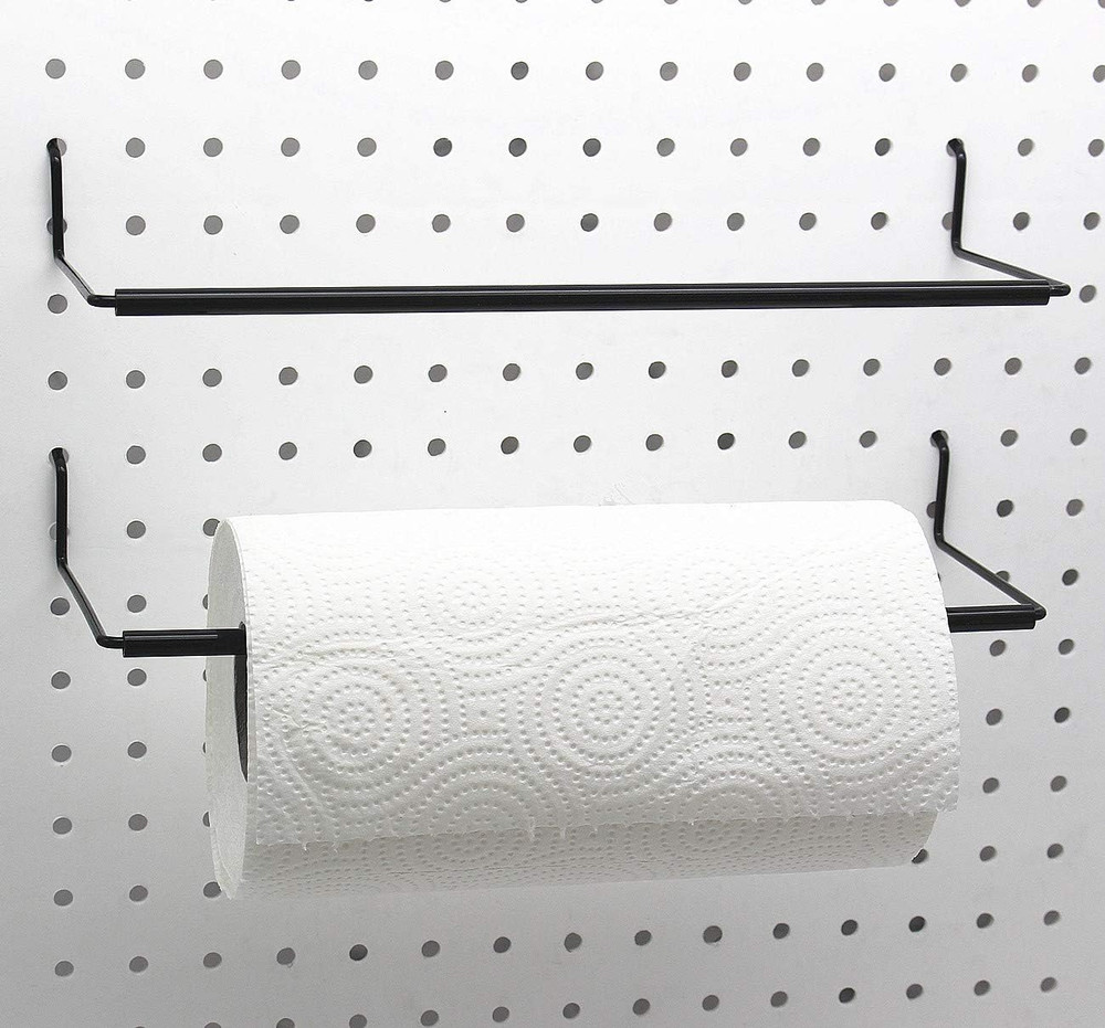 Paper Towel Holder for Pegboard, Extendable, Fit Any Standard Pegboard, Peg B...