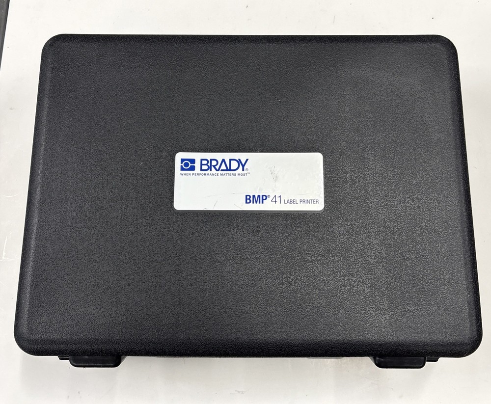 Brady BMP41 Label Printer With Case TESTED WORKING