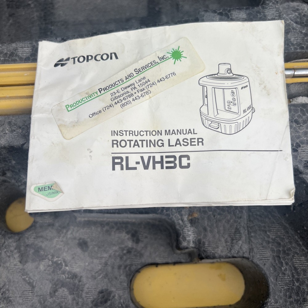 Topcon RL-VH3C Case And Unit