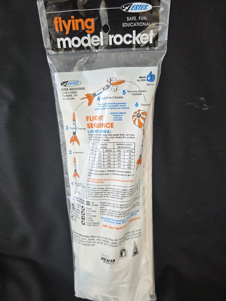Estes Vintage Model Rocket Hornet #2030