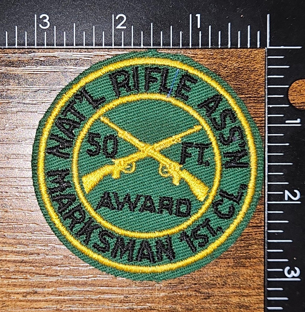 National Rifle Association Marksman First Class 50 ft Award Patch