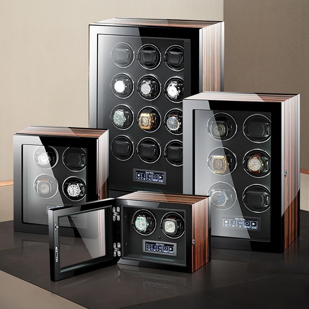 Premium Automatic 12 Watch Winder with Touch Screen by Aevitas
