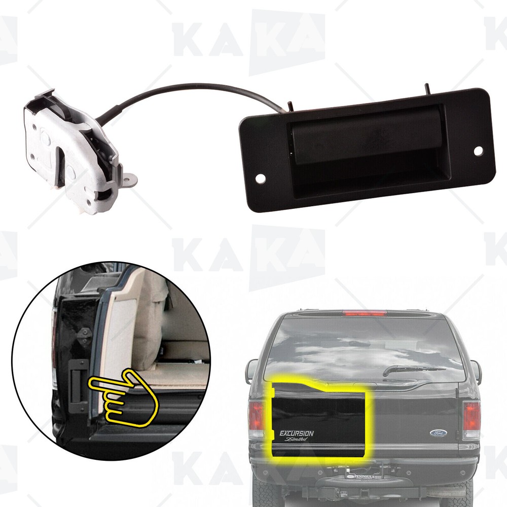 Tail Back Left Side Door Lock Actuator w/ Handle for 2000-2005 Ford Excursion