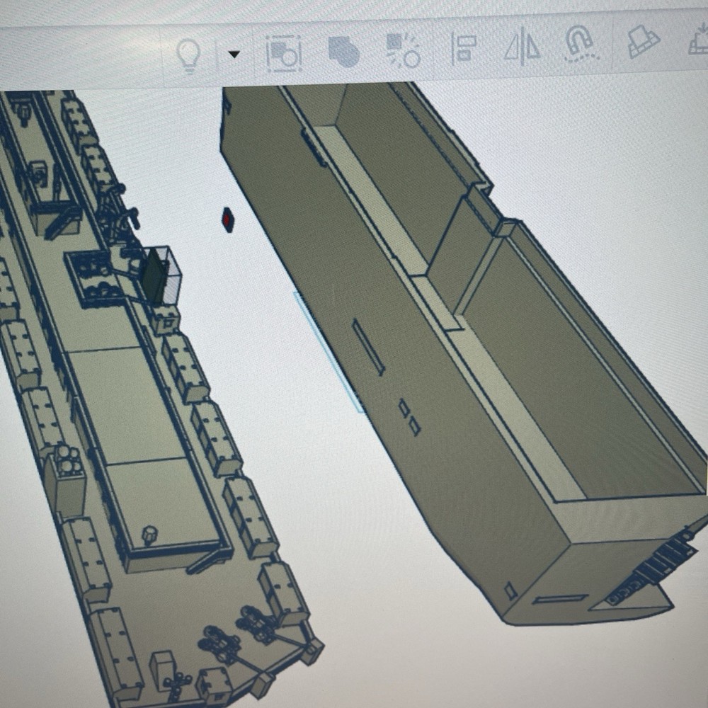 Ho Scale Unpainted Roro. Ez Modules