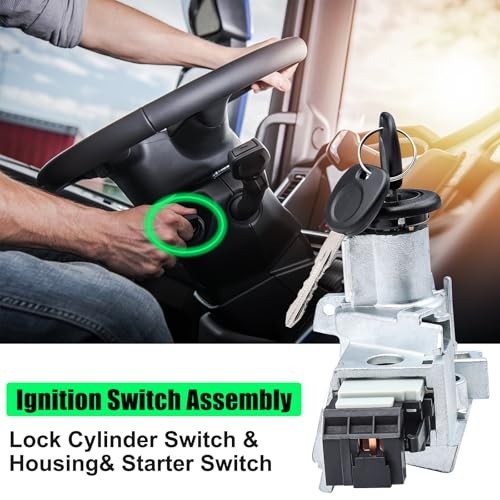 Ignition Assembly - Lock Cylinder Switch & Cylinder Housing & Starter Switch