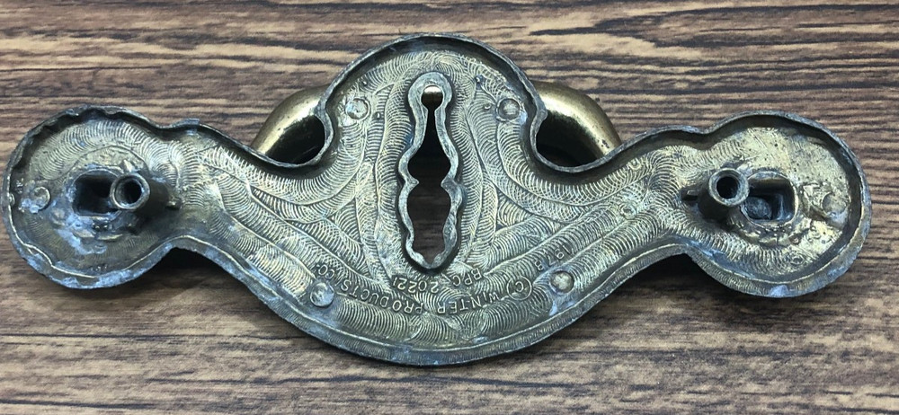 Vintage Brass Drop Bail Handle Drawer Pull 5 5/8" #039
