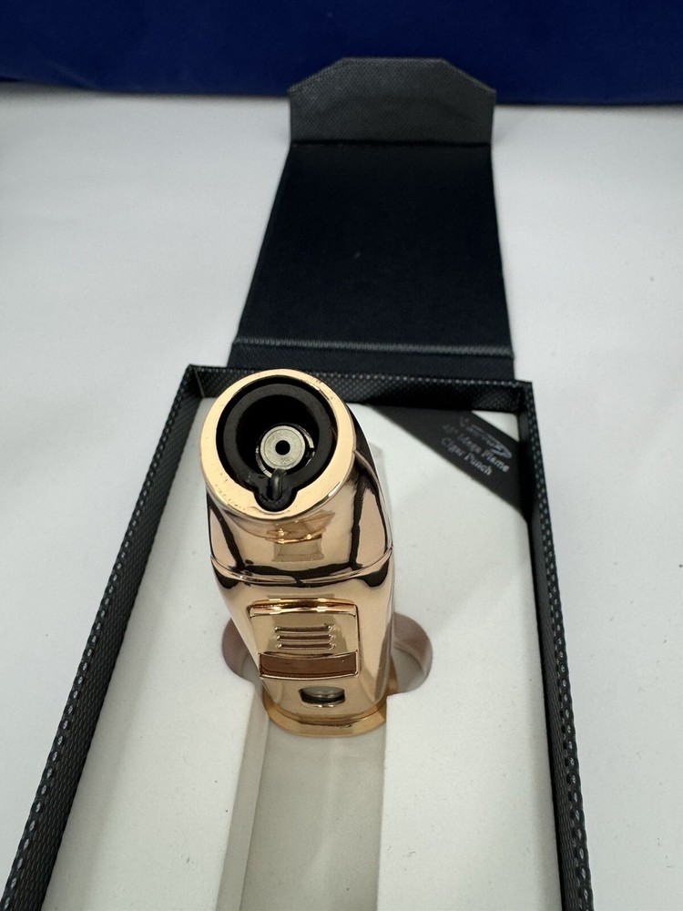 Vector AZTECH - Wind Resistant Large Single Jet Torch Lighter - Rose Gold - New